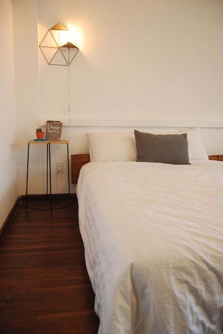 Clean and comfortable bed