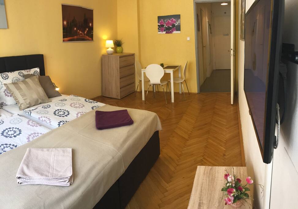 The room, view from the window