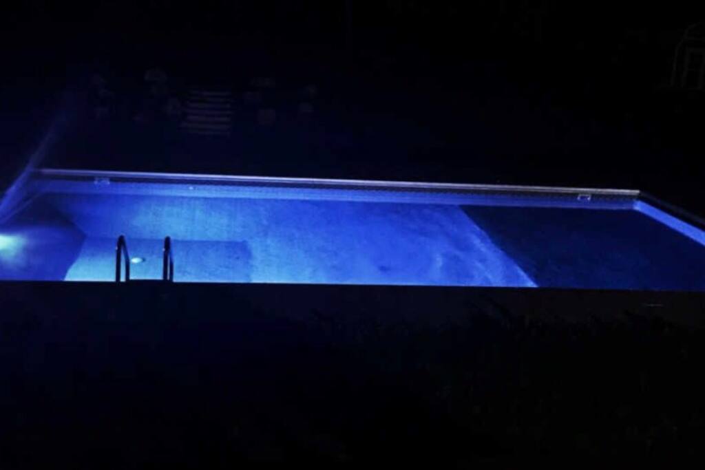 Pool at night