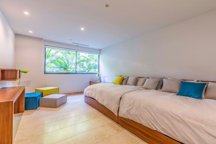 3ª habitación: con 2 camas corredizas adicionales.