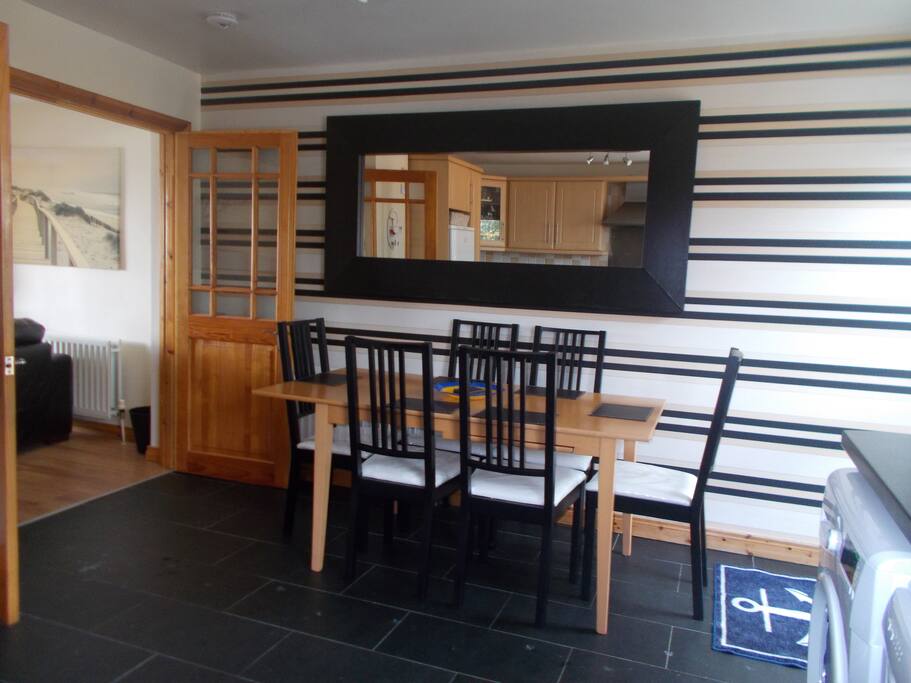 Dining area for 6 plus hight chair for baby