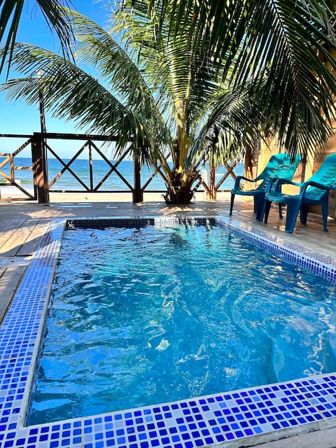 Villa Devonia | Beachfront Cabin w/Pool (Couples)
