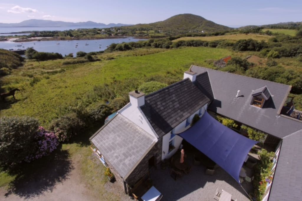 Aerial View of Westcove Farmhouse