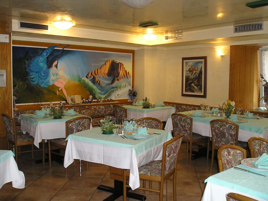 la sala da pranzo