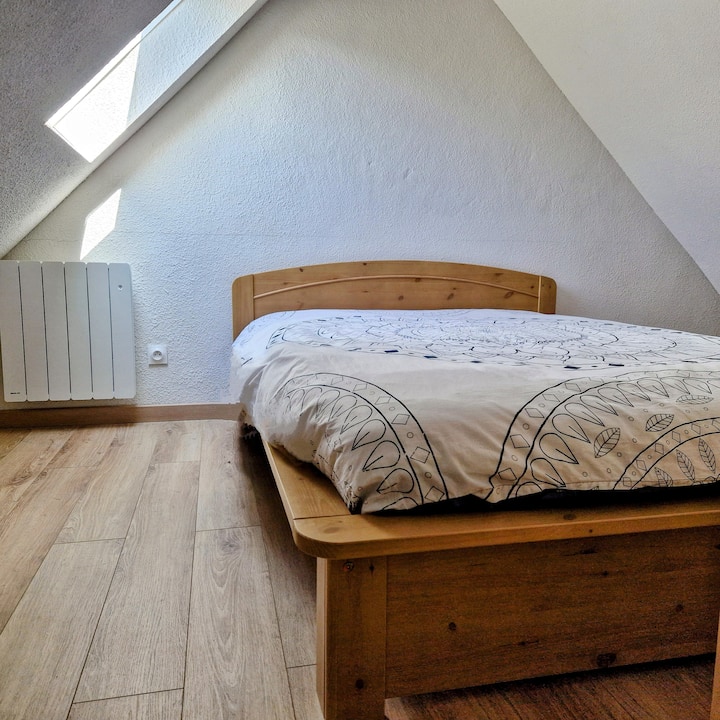 Access to this room in the attic is via a ladder. 