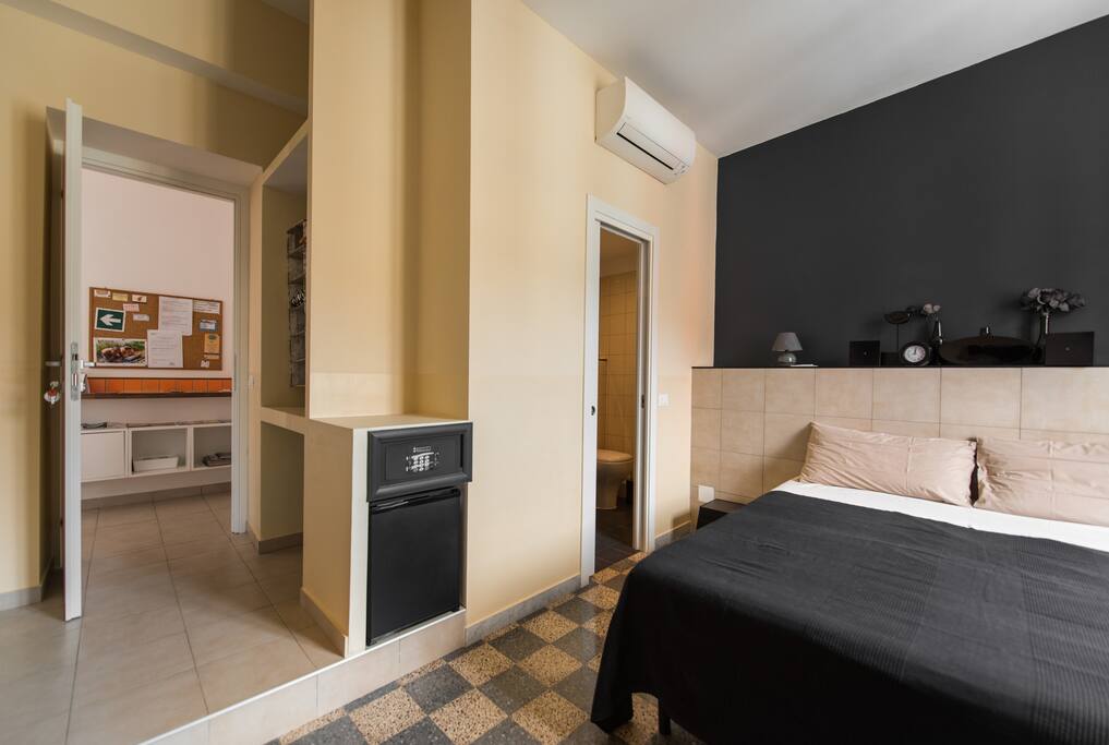 Room with private bath.