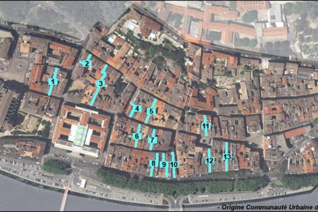 Plan des Traboules (ici n° 3)