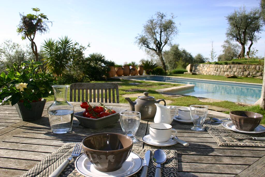 Breakfast by the pool