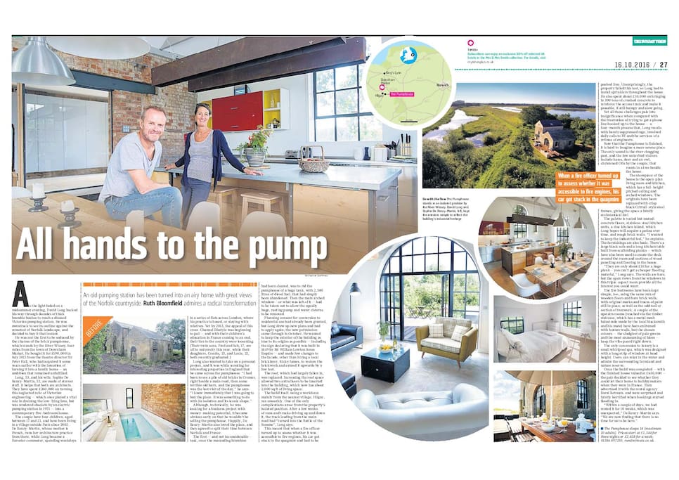 The Sunday Times feature Oct 2016