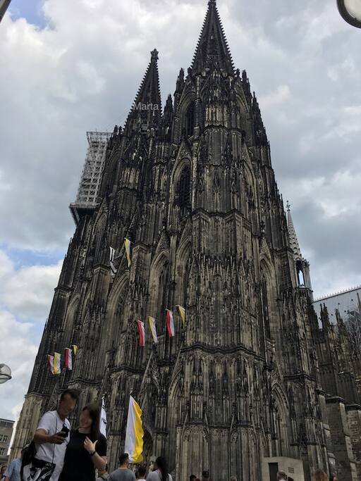 The Cathedral is a 5 minute walk
