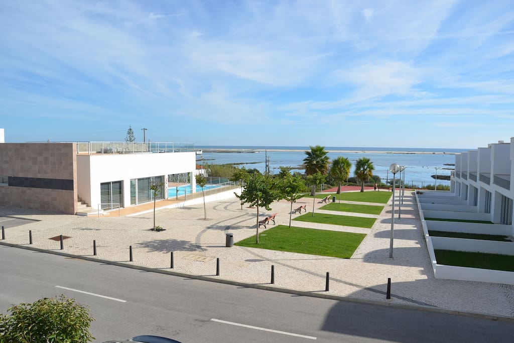 Looking towards the pools from the apartment with stunning view