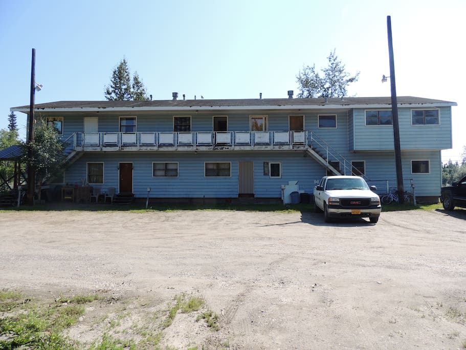Building from parking lot