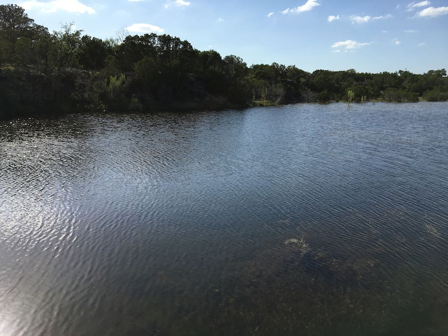 Spend your afternoons on the private lake.
