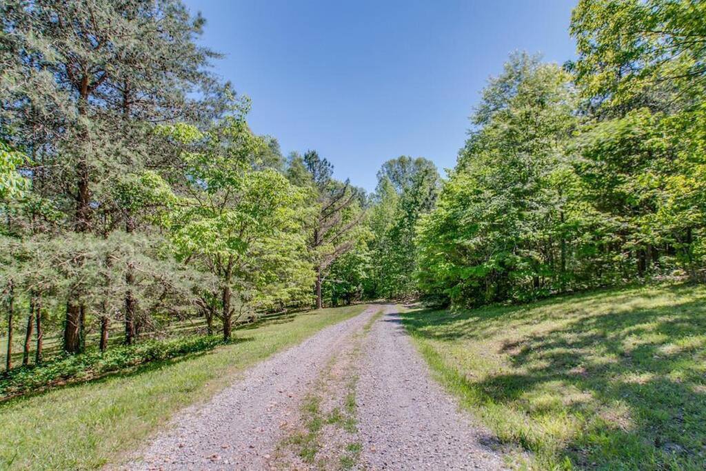 long driveway to the house!