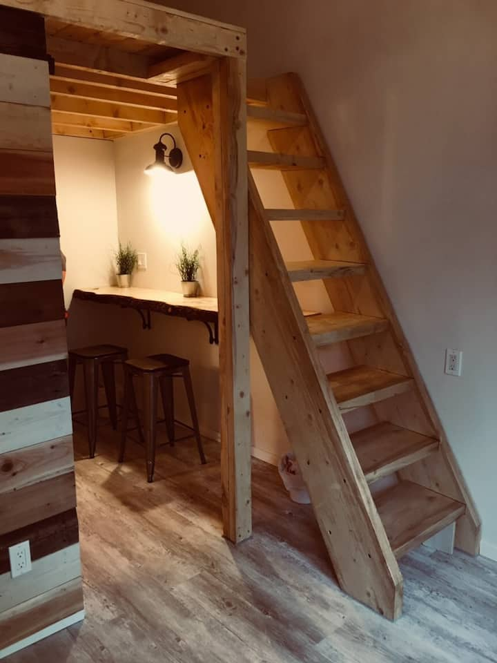 Chic Tiny Loft with Homemade Breakfast Basket