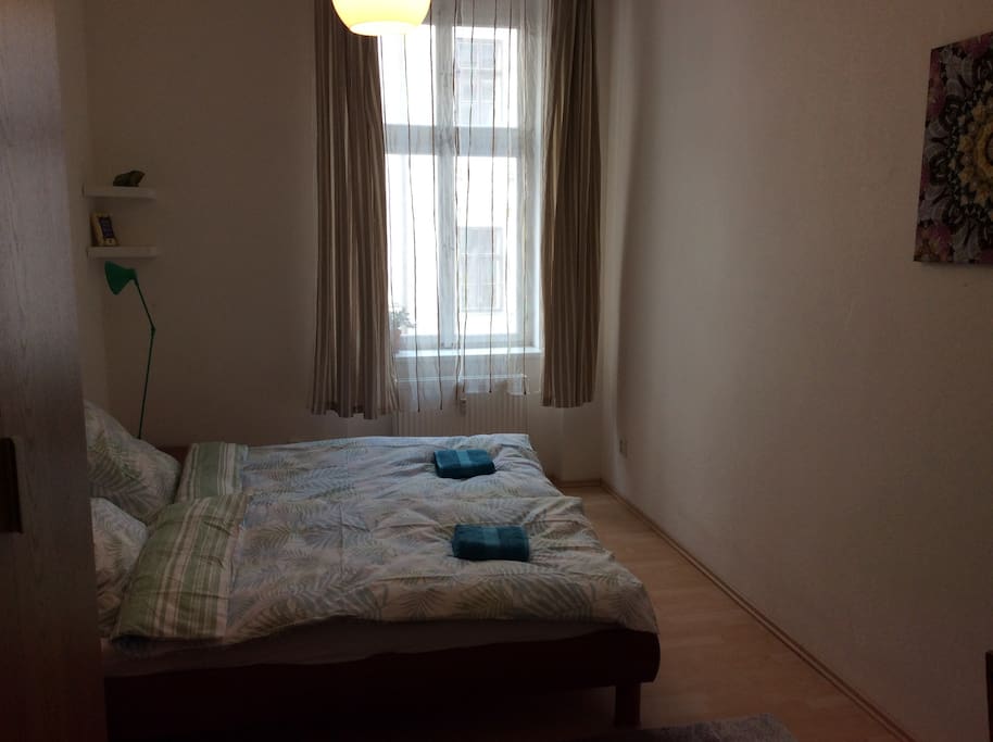 First bedroom with double bed