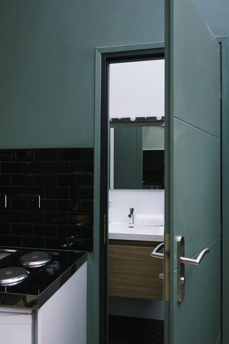 ouverture sur la salle de bain