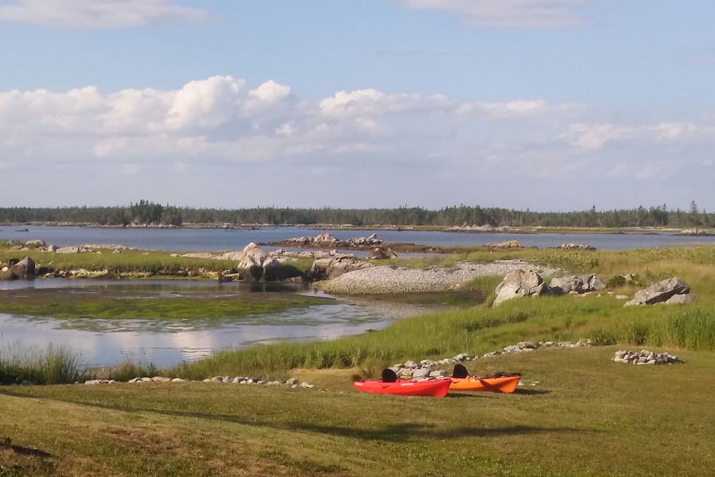 Launch here and explore for hours (kayaks not provided)