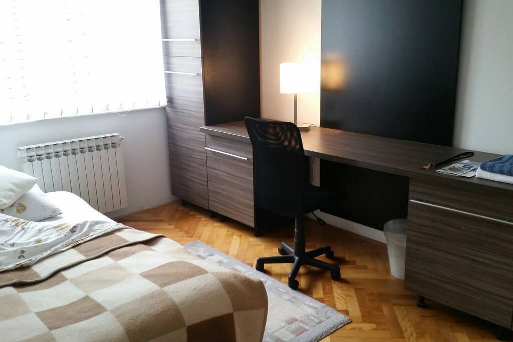 Room 1 - spacious, comfortable & quite for relaxing after long journeys, city exploaring or work.