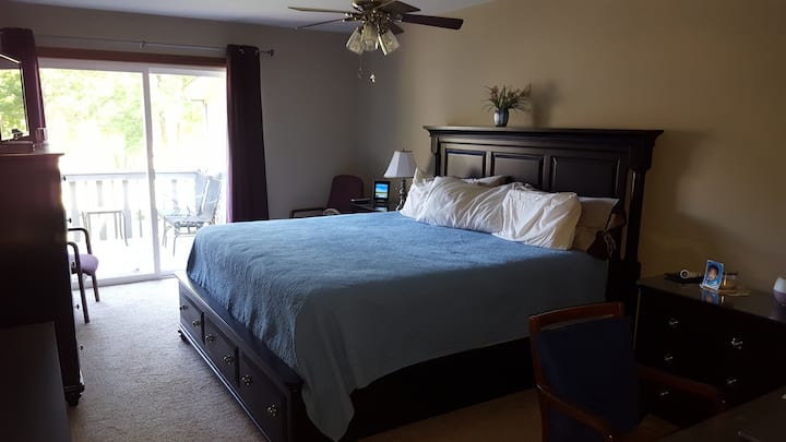Master Bedroom with Access to Deck
