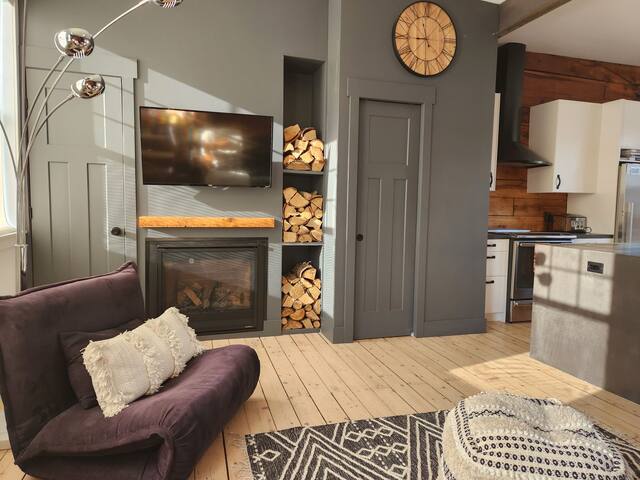 Appartement chaleureux avec foyer intérieur gallery image 5