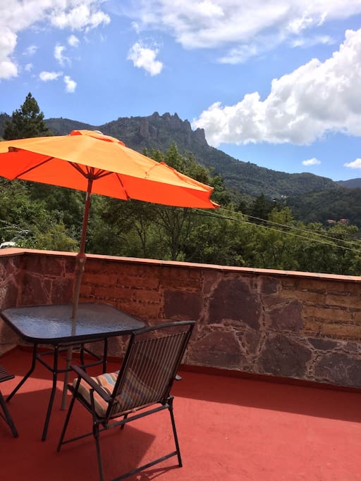 Maravillosa vista desde la terraza privada.