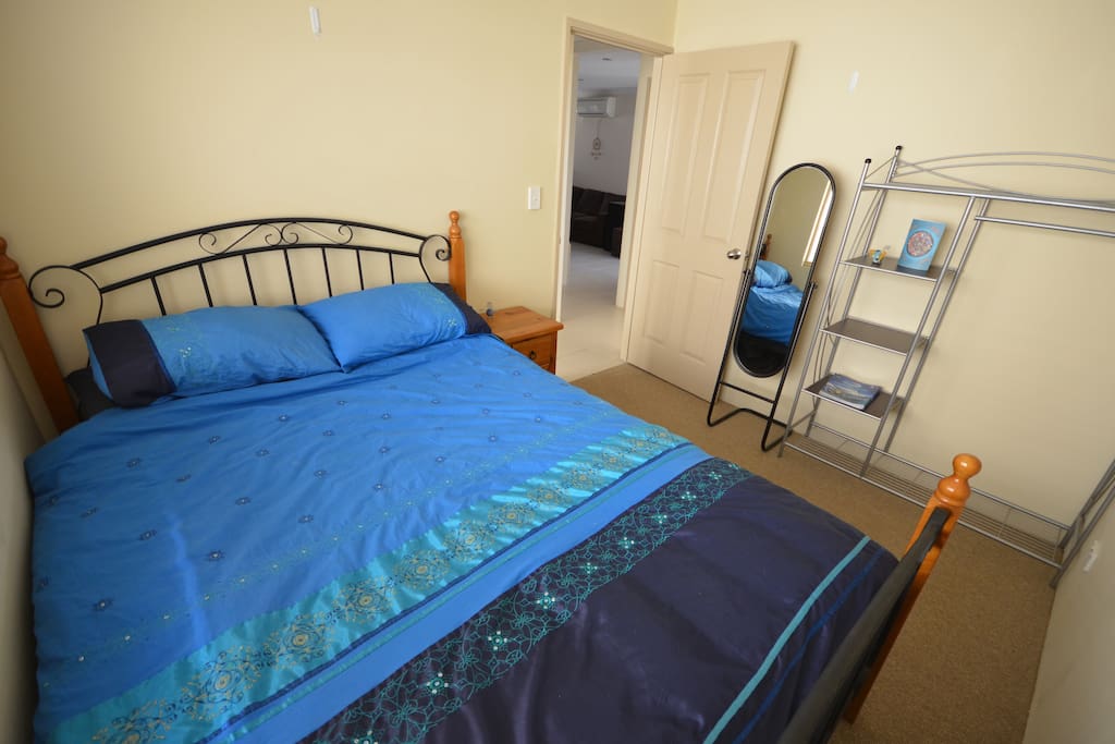 Guest bedroom with aircon.