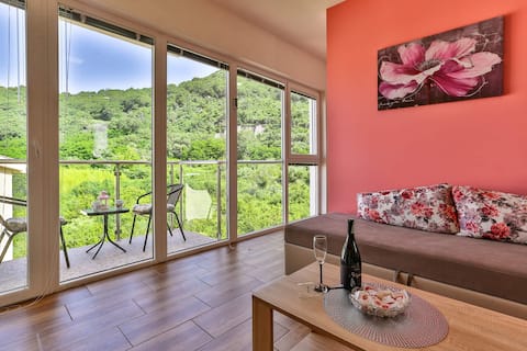 Popular Airbnb listing: Brzać 31 apartment Sutomore - 80m from the beach in Zelen