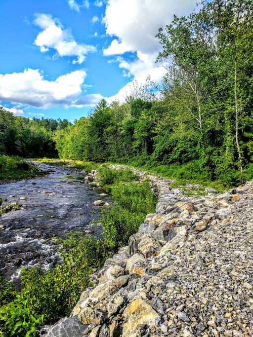 this is the stream that runs along the property