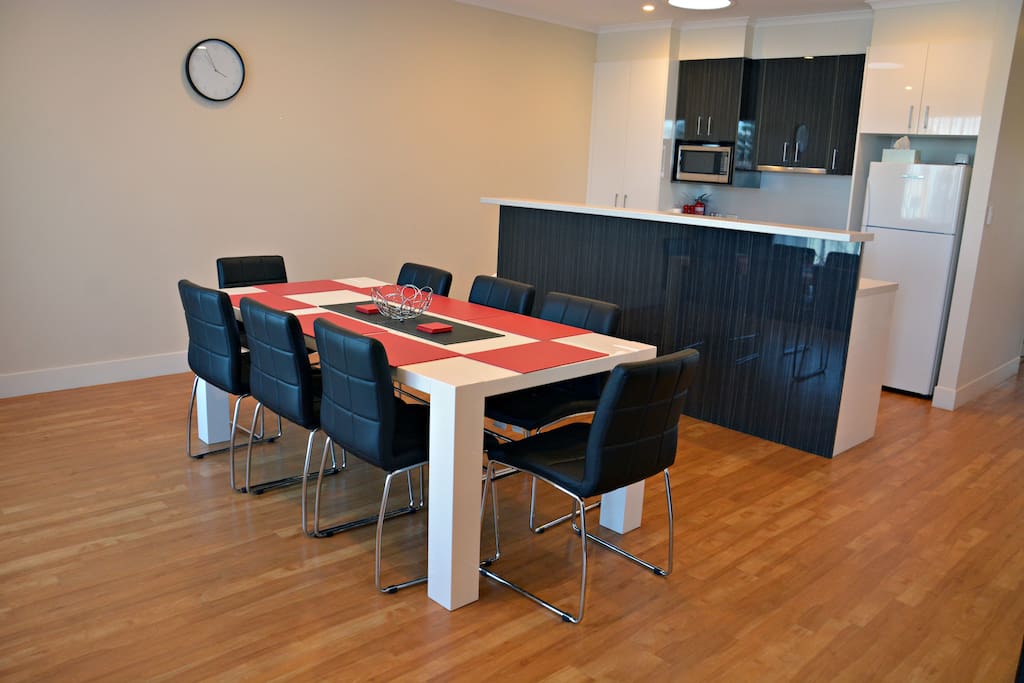 Dining and kitchen
