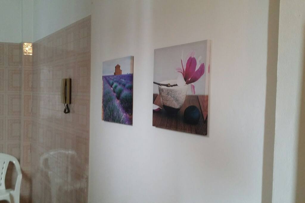 Detalles del interior de ático