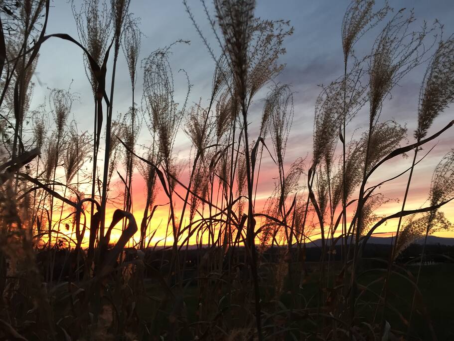 Breathtaking sunsets over the Catskill Mountain range.