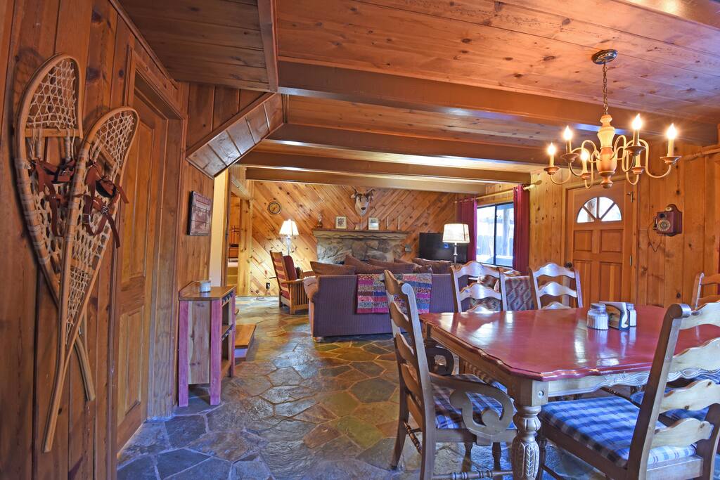 Open dining and living room