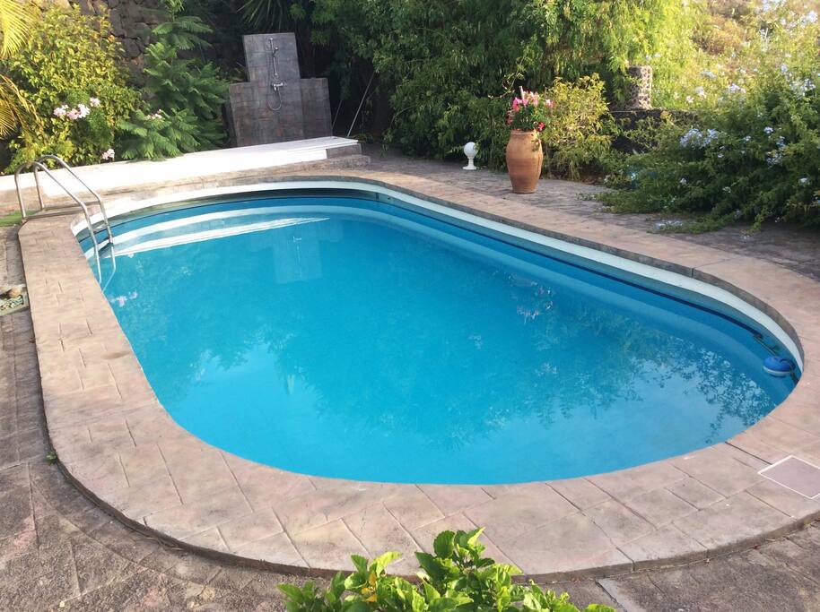 Private Pool (only for guests) with outside shower