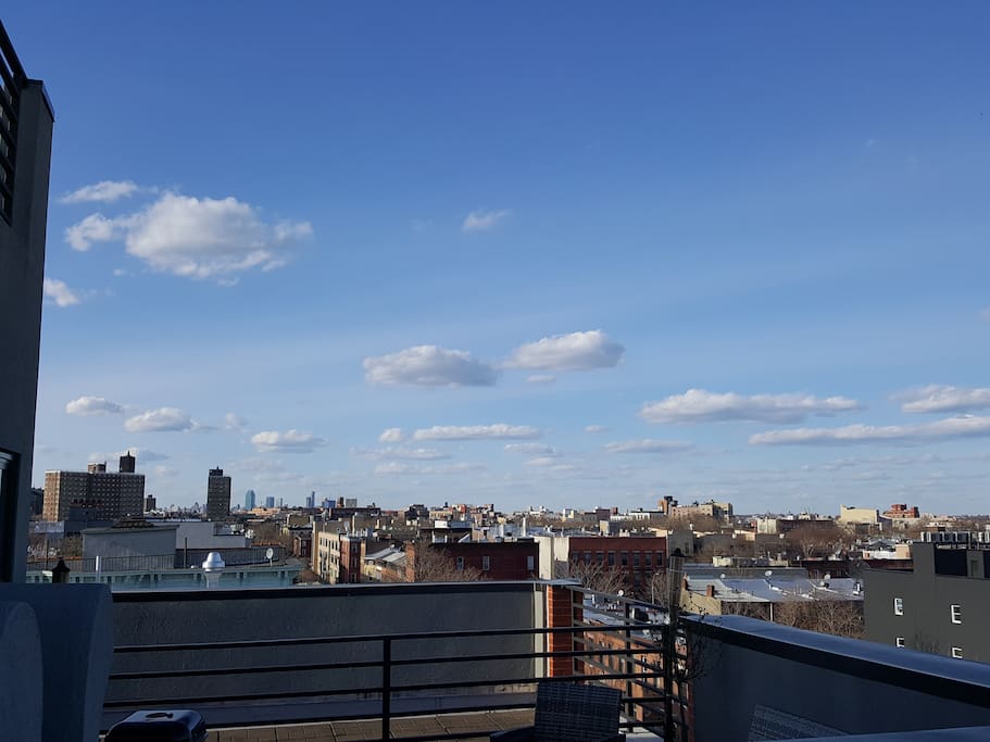 View from private roof deck