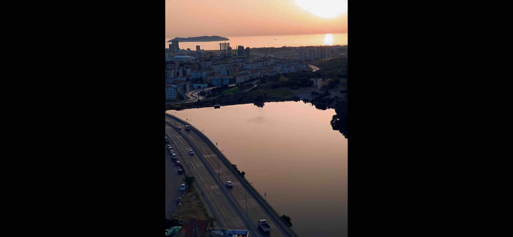 Sea, lake and forest views