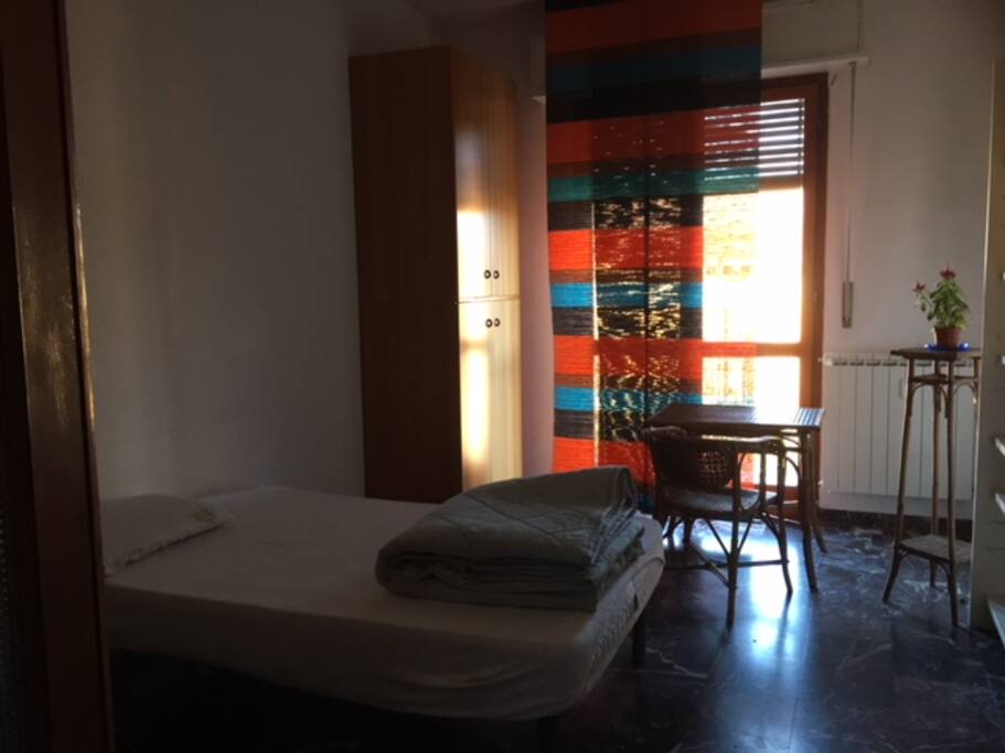 Camera con letto a 1 piazza e 1/2 e branda