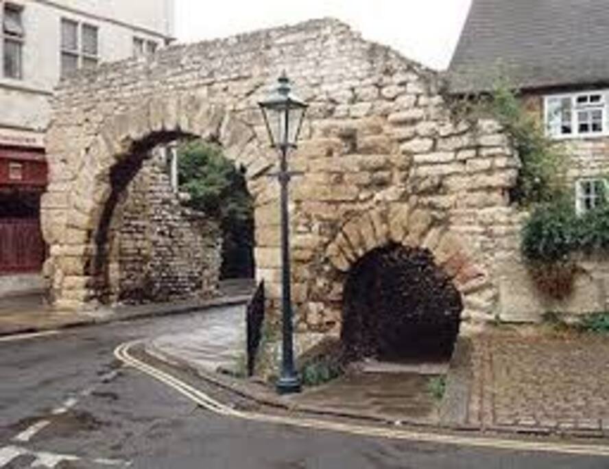 Just round the corner from the Roman Newport Arch