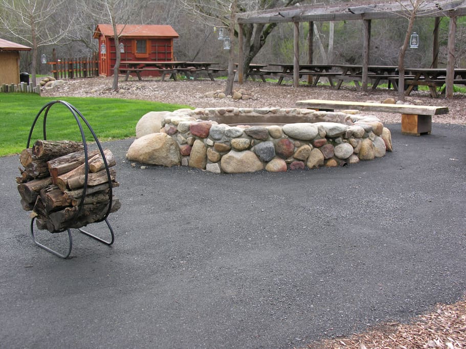River Rock Fire Pit
