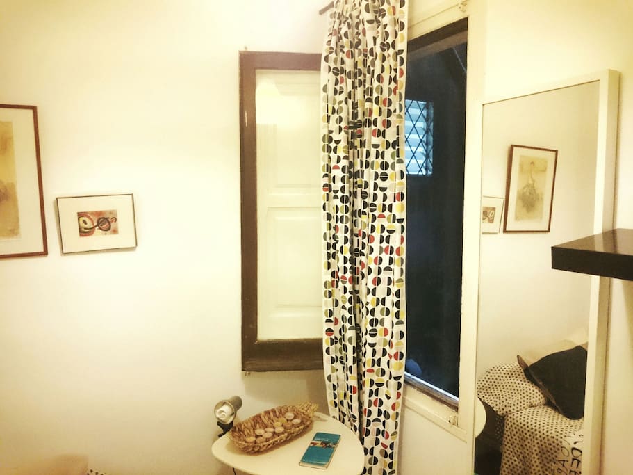 It has a window, but not direct sunlight.