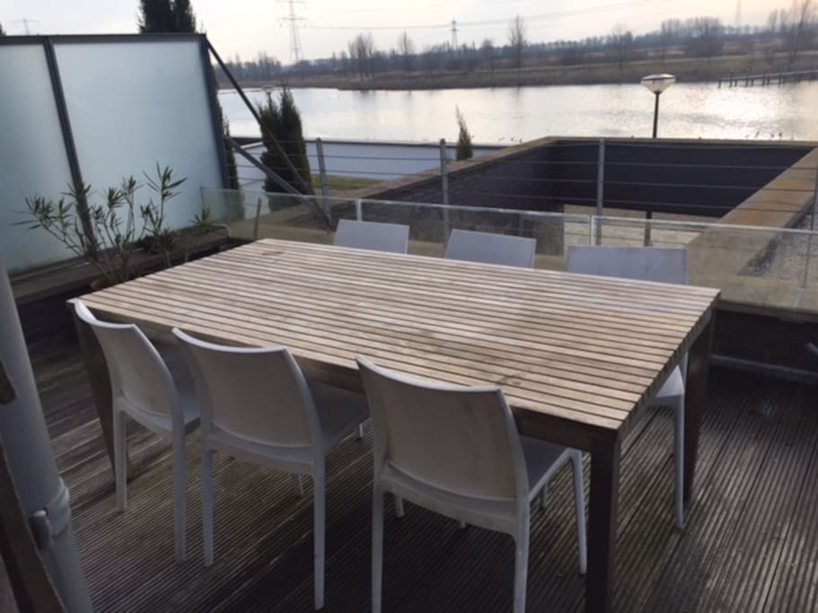 terrace south west outside table
