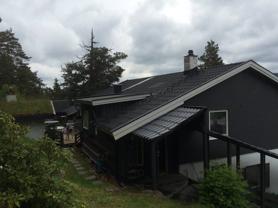 House located close to the forest