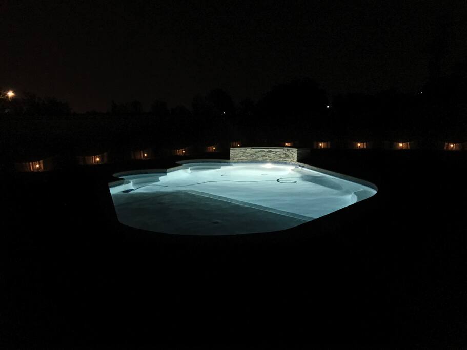 Pool at night