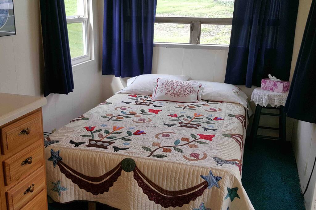 The full-size, double bed