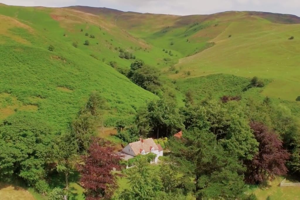 Splendid Isolation, nestled into the Clwydian Range