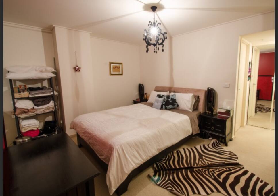 Master Bedroom downstairs, bathroom to the right