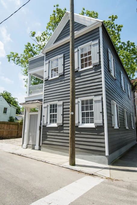 Located on lighted corner