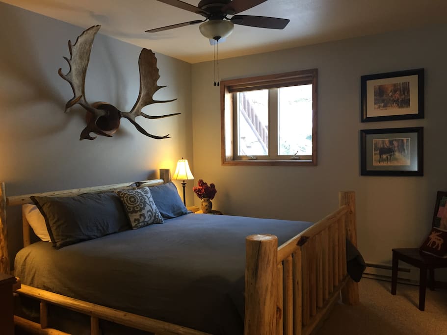 Moose room with King bed.