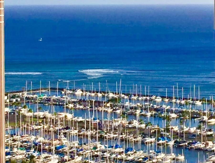 Outside View of the ocean from patio.