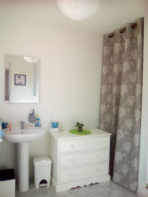 Salle de bain privative (nous avons une deuxième sdb à l'étage)